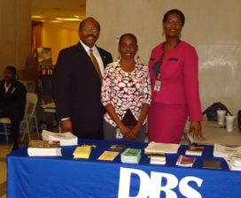 Former Representative Curtis Richardson, District 2 employees Bertha Hyche and Laverne Scott
