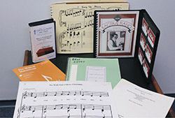 Picture of music scores and books