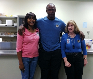 Lawanda Feldsteen is on the right with employees Willie Johnson in the middle and Paula Johnson on the left.