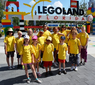 Students at Lego Land