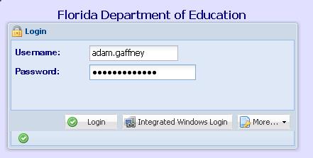 Screen shot of email login page