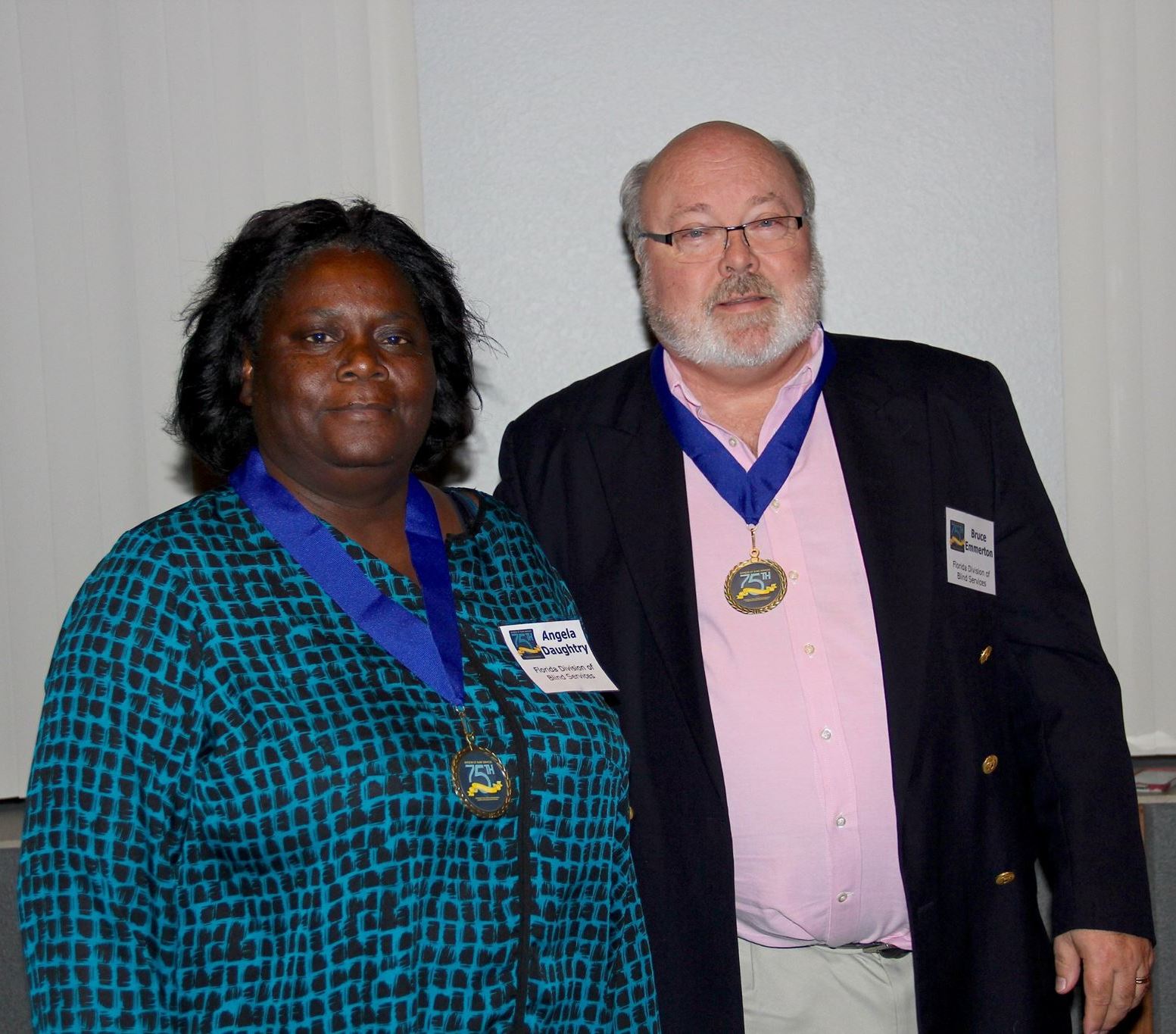 Angela Daughtry and DBS District Administrator Bruce Emmerton