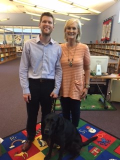 David Darm with his former teacher, Ms. Comer
