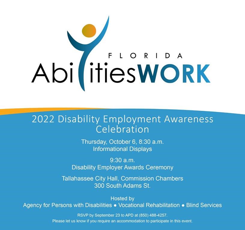 abilities work flyer for event.
