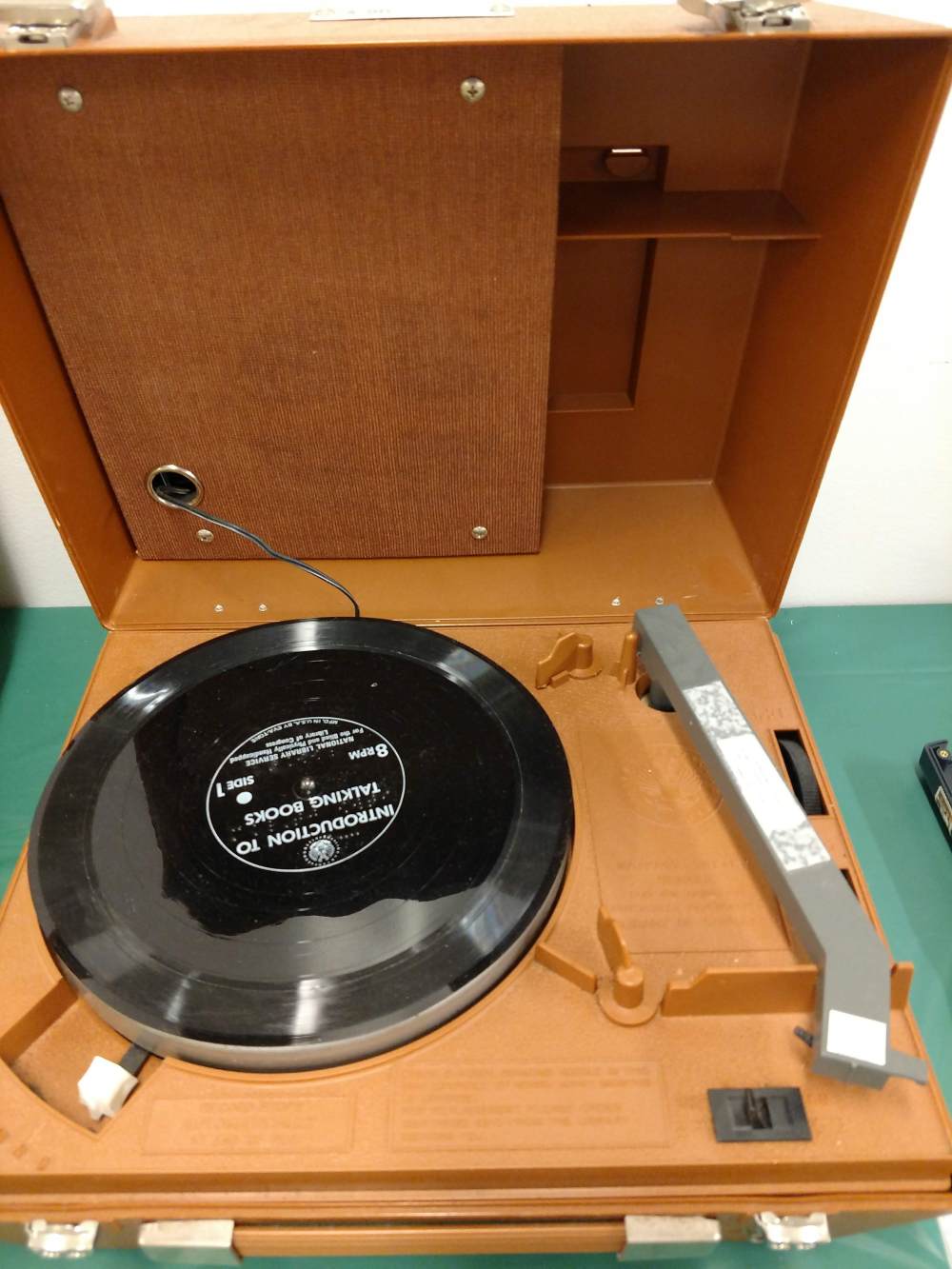 One of the Last Record Players.  Manufacturer and Year unknown.