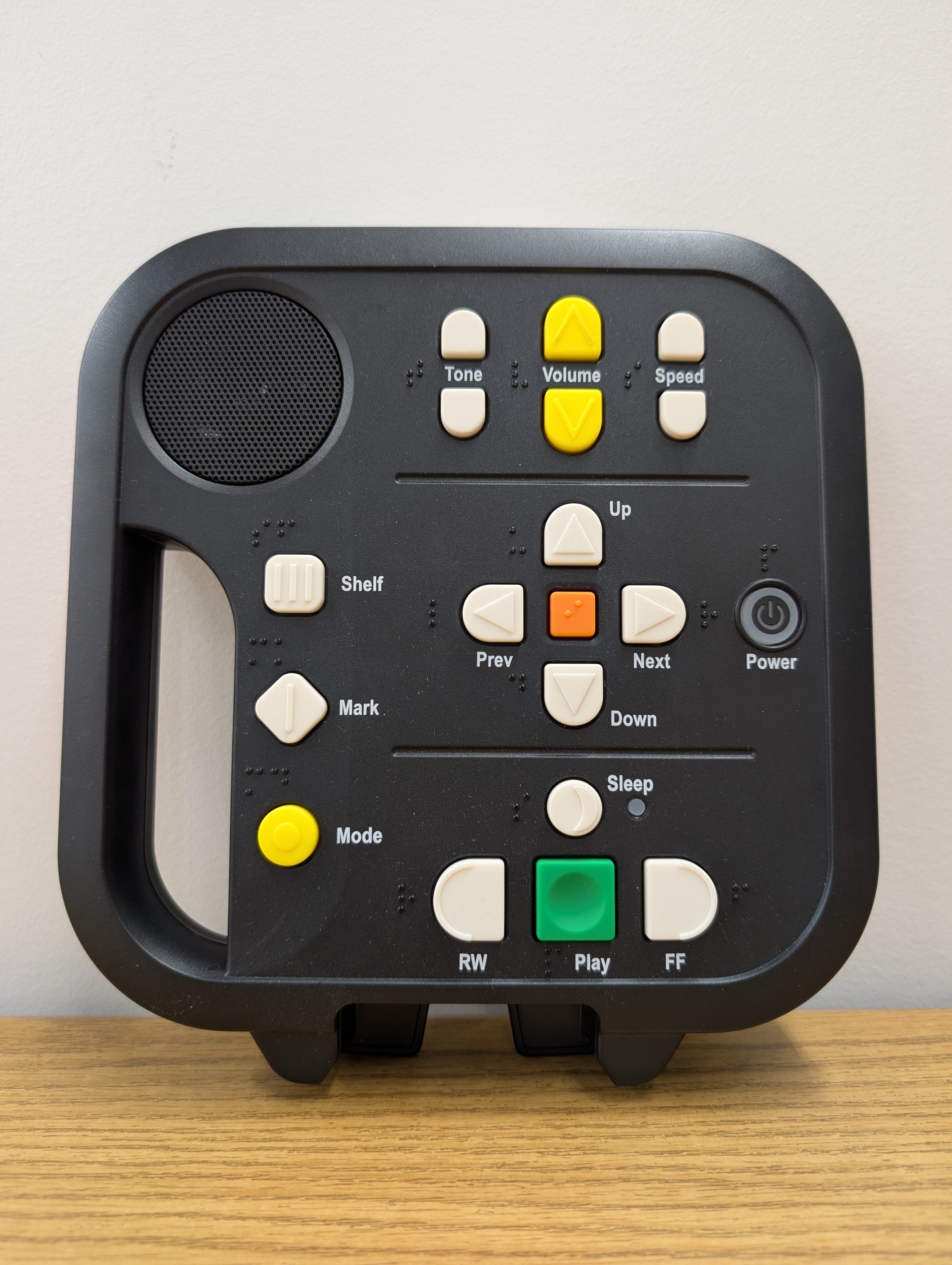 Close up view of the digital advanced player two.