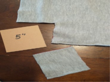 picture one of five inch square in each corner.