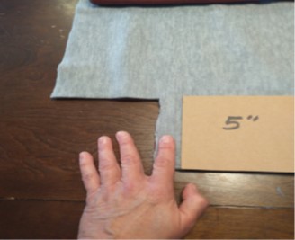 picture two of five inch square in each corner.